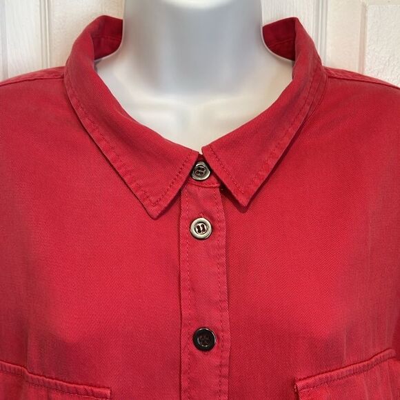 Velvet Heart Pinky‎ Red Shirt/Shacket Size 3X - Picture 2 of 11